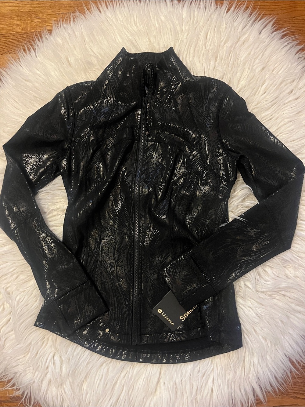 lululemon athletica Black Shiny Athletic Jacket